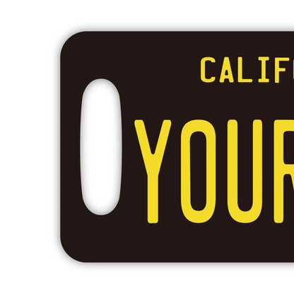 【ラゲッジタグ】カリフォルニア1960's/オリジナルアメリカナンバープレート型・おしゃれ ・紛失防止タグ PL8HERO