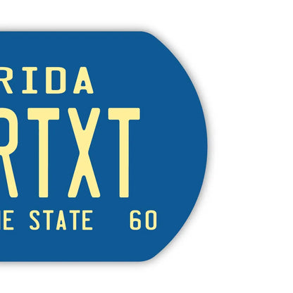 【犬用迷子札・ドッグタグ】フロリダ1960's/オリジナルアメリカナンバープレート型 キーホルダー PL8HERO