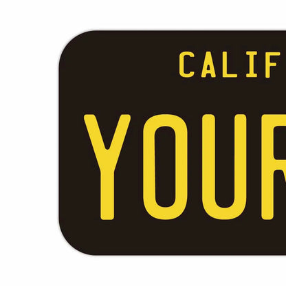 【ステッカー】カリフォルニア1960's/オリジナルアメリカナンバープレート型・耐水・耐候・屋外OK PL8HERO