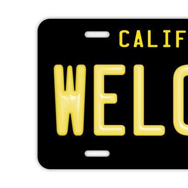 【ウェルカムボード看板】カリフォルニア州1960年代・アメリカンライセンスプレート型サイン ・おしゃれ