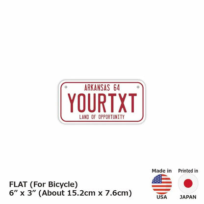 【小・自転車用】アーカンソー1964/オリジナルアメリカナンバープレート PL8HERO