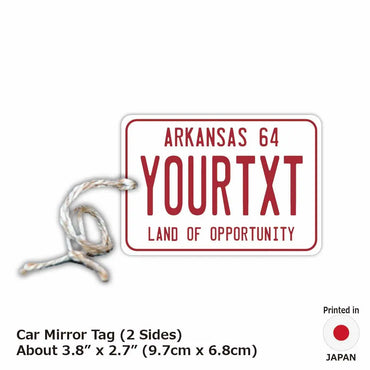 [Mirror Tag] Arkansas 1964 / Original American License Plate Type Air Freshener