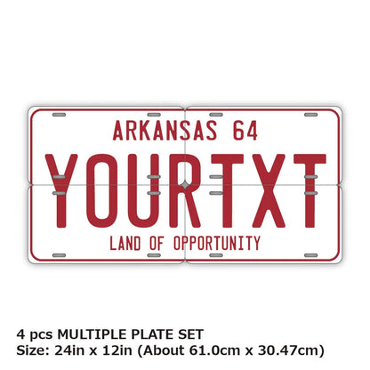 【マルチプレート】アーカンソー1964/オリジナルアメリカナンバープレート PL8HERO