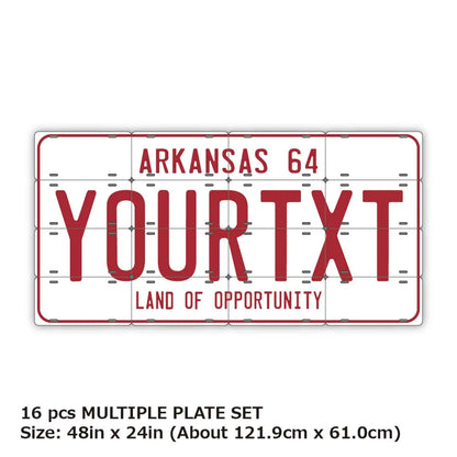 【マルチプレート】アーカンソー1964/オリジナルアメリカナンバープレート PL8HERO