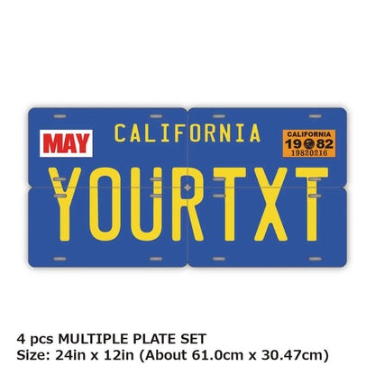 【マルチプレート】カリフォルニア1970's/オリジナルアメリカナンバープレート PL8HERO