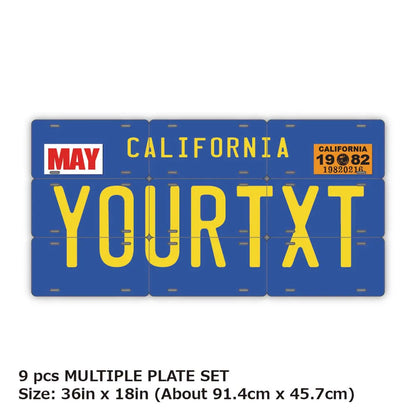 【マルチプレート】カリフォルニア1970's/オリジナルアメリカナンバープレート PL8HERO
