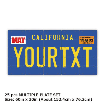 【マルチプレート】カリフォルニア1970's/オリジナルアメリカナンバープレート PL8HERO