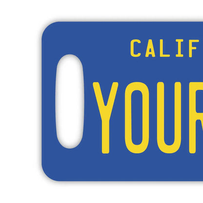 【ラゲッジタグ】カリフォルニア1970's/オリジナルアメリカナンバープレート型・おしゃれ ・紛失防止タグ PL8HERO