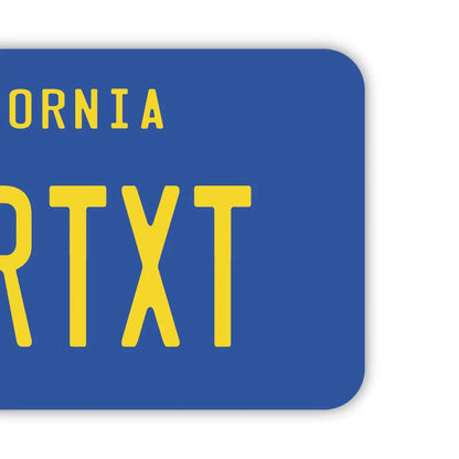 【ラゲッジタグ】カリフォルニア1970's/オリジナルアメリカナンバープレート型・おしゃれ ・紛失防止タグ PL8HERO