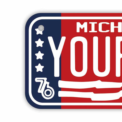 【小・自転車用】ミシガン1976/オリジナルアメリカナンバープレート PL8HERO