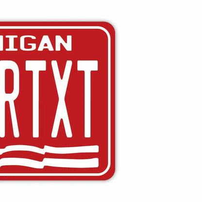 【ミラータグ】ミシガン1976/オリジナルアメリカナンバープレート型エアフレッシュナー PL8HERO