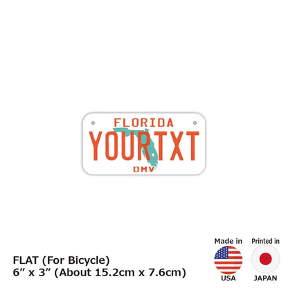 【小・自転車用】フロリダ1980's/オリジナルアメリカナンバープレート PL8HERO