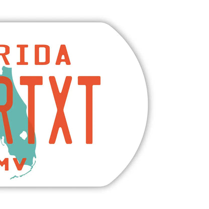 【犬用迷子札・ドッグタグ】フロリダ1980's/オリジナルアメリカナンバープレート型 キーホルダー PL8HERO