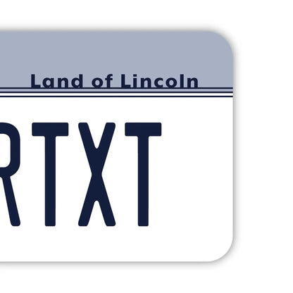 【ラゲッジタグ】イリノイ1980's/オリジナルアメリカナンバープレート型・おしゃれ ・紛失防止タグ PL8HERO