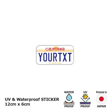 [Sticker] California 1980's / Original American license plate type, water resistant, weather resistant, outdoor OK