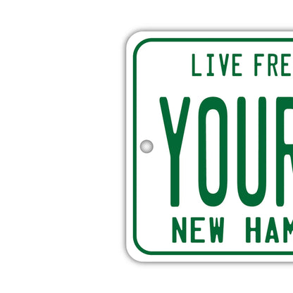 【ミラータグ】ニューハンプシャー1980s/オリジナルアメリカナンバープレート型エアフレッシュナー PL8HERO