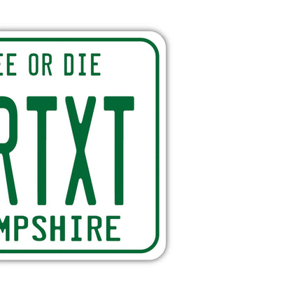 【ミラータグ】ニューハンプシャー1980s/オリジナルアメリカナンバープレート型エアフレッシュナー PL8HERO