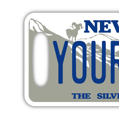 【ラゲッジタグ】ネバダ1980s/オリジナルアメリカナンバープレート型・おしゃれ ・紛失防止タグ PL8HERO