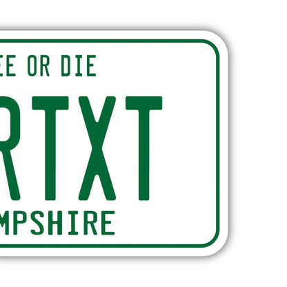 【ラゲッジタグ】ニューハンプシャー1980s/オリジナルアメリカナンバープレート型・おしゃれ ・紛失防止タグ PL8HERO