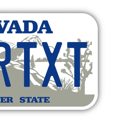【ステッカー】ネバダ1980s/オリジナルアメリカナンバープレート型・耐水・耐候・屋外OK PL8HERO