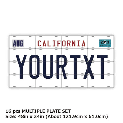 【マルチプレート】カリフォルニア1990's/オリジナルアメリカナンバープレート PL8HERO