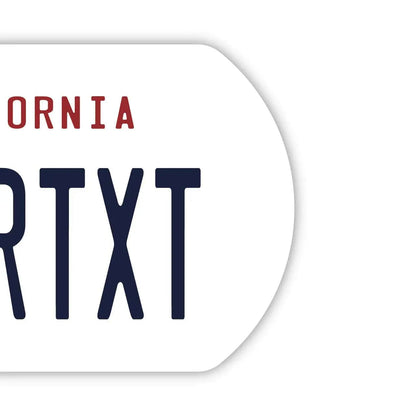 【ドッグタグ】カリフォルニア1990's/オリジナルアメリカナンバープレート型 キーホルダー PL8HERO