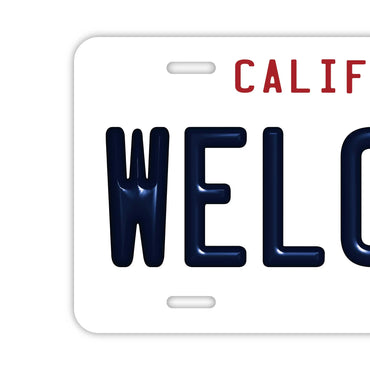 【ウェルカムボード看板】カリフォルニア州1990年代・アメリカンライセンスプレート型サイン ・おしゃれ