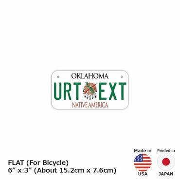 [For small bicycles] Oklahoma 1994 / Original American license plate