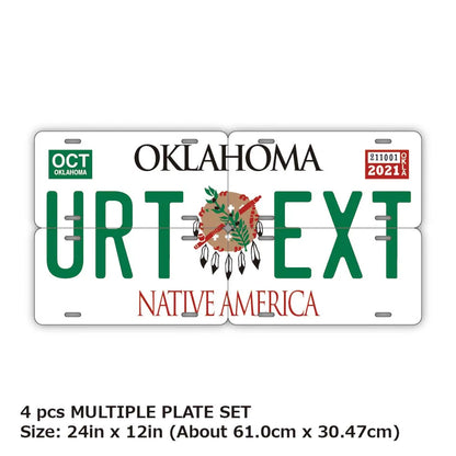 【マルチプレート】オクラホマ1994/オリジナルアメリカナンバープレート PL8HERO