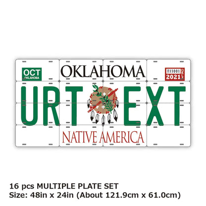 【マルチプレート】オクラホマ1994/オリジナルアメリカナンバープレート PL8HERO