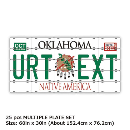 【マルチプレート】オクラホマ1994/オリジナルアメリカナンバープレート PL8HERO