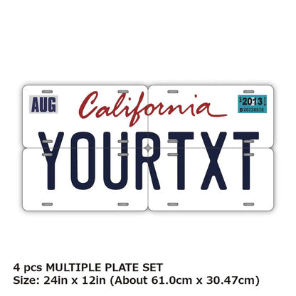 【マルチプレート】カリフォルニア2000's/オリジナルアメリカナンバープレート PL8HERO