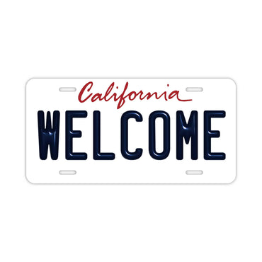 【ウェルカムボード看板】カリフォルニア州2000年代・アメリカンライセンスプレート型サイン ・おしゃれ