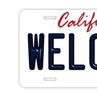【ウェルカムボード看板】カリフォルニア州2000年代・アメリカンライセンスプレート型サイン ・おしゃれ