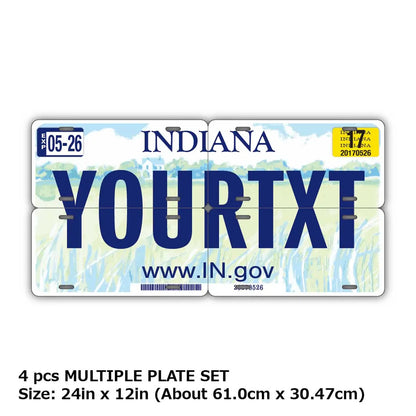 【マルチプレート】インディアナ2003/オリジナルアメリカナンバープレート PL8HERO