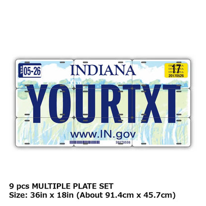 【マルチプレート】インディアナ2003/オリジナルアメリカナンバープレート PL8HERO