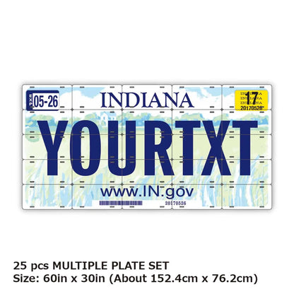 【マルチプレート】インディアナ2003/オリジナルアメリカナンバープレート PL8HERO