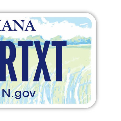 【ラゲッジタグ】インディアナ2003/オリジナルアメリカナンバープレート型・おしゃれ ・紛失防止タグ PL8HERO
