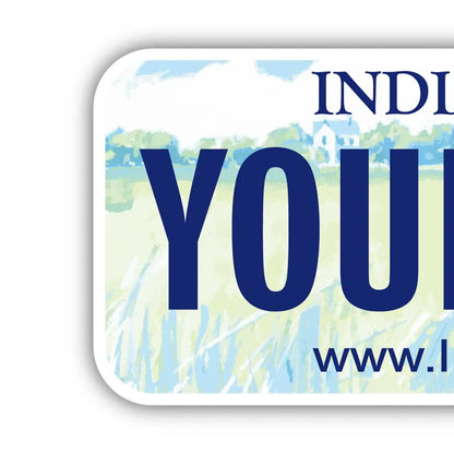 【ステッカー】インディアナ2003/オリジナルアメリカナンバープレート型・耐水・耐候・屋外OK PL8HERO