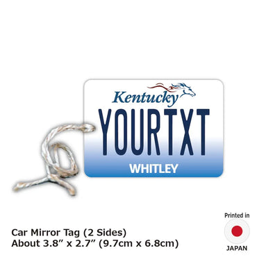 [Mirror Tag] Kentucky 2005 / Original American License Plate Type Air Freshener