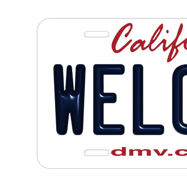 [Large/US Car] Christmas Red/American Embossed License Plate Fashionable Nameplate Sign