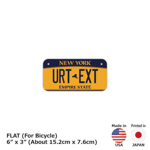 【小・自転車用】ニューヨーク2010年/オリジナルアメリカナンバープレート PL8HERO