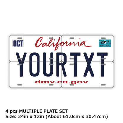 【マルチプレート】カリフォルニア2011/オリジナルアメリカナンバープレート PL8HERO