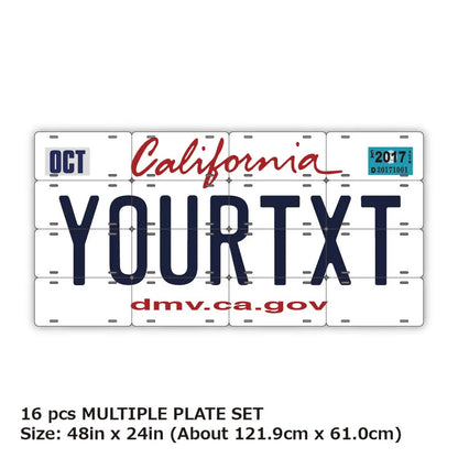 【マルチプレート】カリフォルニア2011/オリジナルアメリカナンバープレート PL8HERO