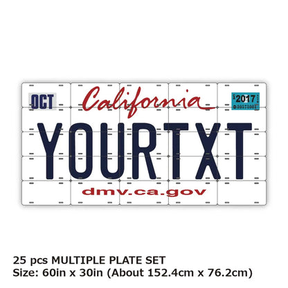 【マルチプレート】カリフォルニア2011/オリジナルアメリカナンバープレート PL8HERO