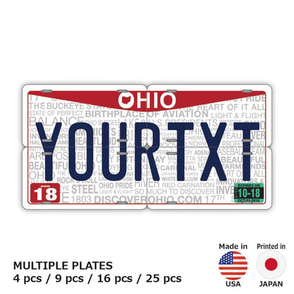 【マルチプレート】オハイオ2013/オリジナルアメリカナンバープレート PL8HERO