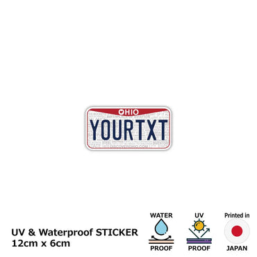 [Sticker] Ohio 2013 / Original American license plate type / water resistant / weather resistant / outdoor OK