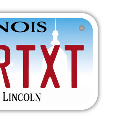 【小・自転車用】イリノイ2017/オリジナルアメリカナンバープレート PL8HERO