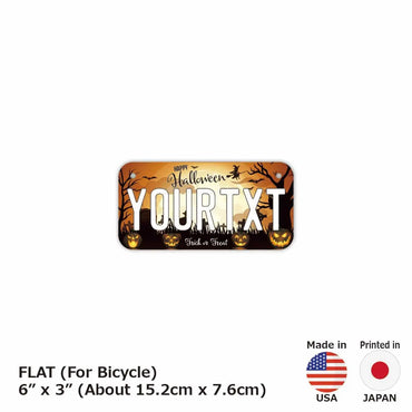 [For small bicycles] Halloween 2021 / Original American license plate