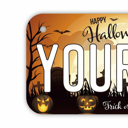 【小・自転車用】ハロウィン2021/オリジナルアメリカナンバープレート PL8HERO